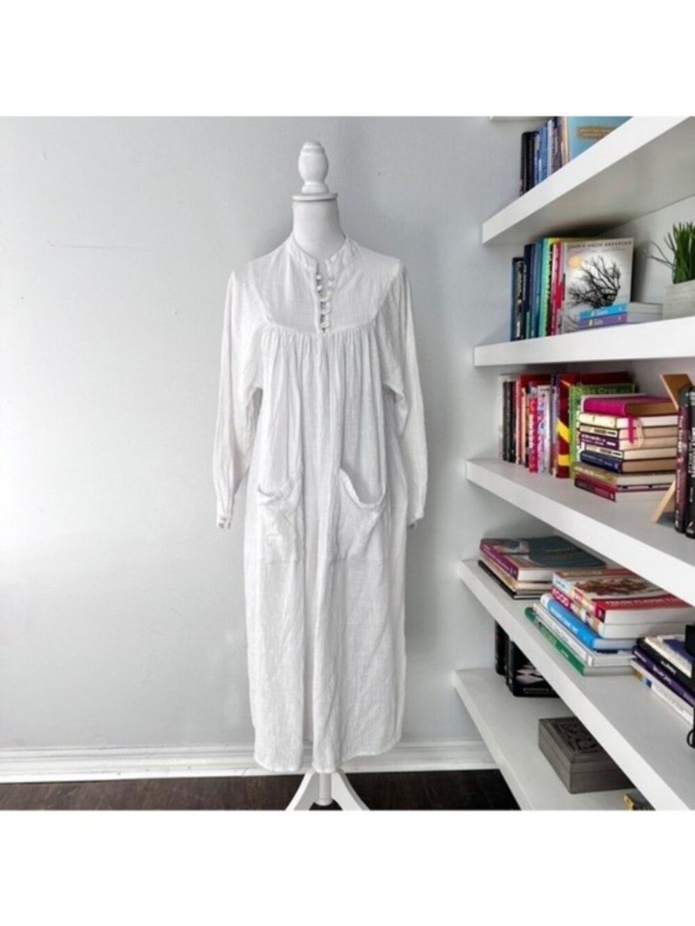 Myrah Penaloza White Boho midi dress one size